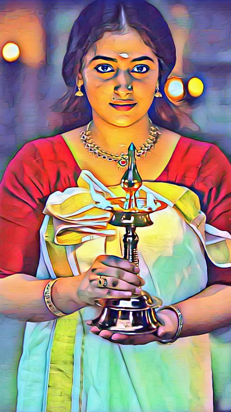 Anu Sitara , mallu actress, kerala traditional, HD phone wallpaper