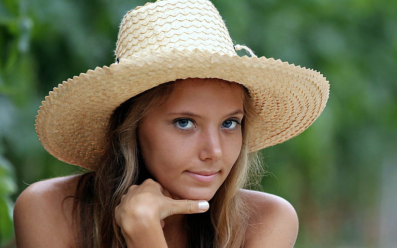 Russian Model Katya Clover Model Russian Hat Blonde Hd Wallpaper Peakpx