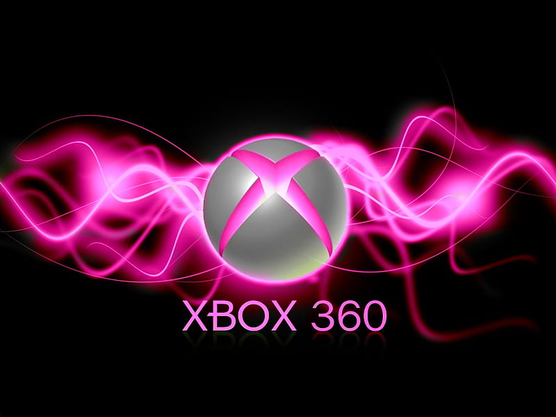 Pink Xbox Logo, 360, girl, gamer, xbox, HD wallpaper
