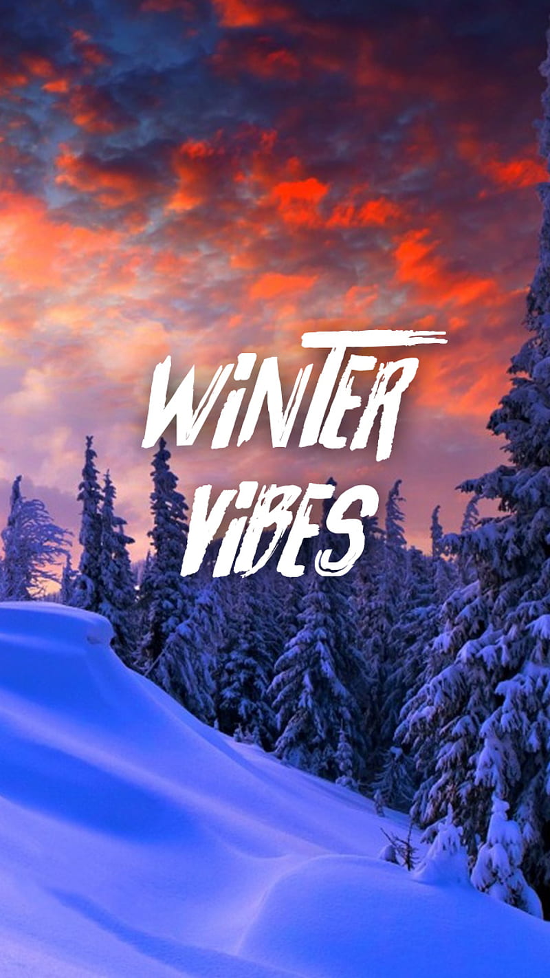 Winter Vibes, landscape, summer, sunset, winter, HD phone wallpaper