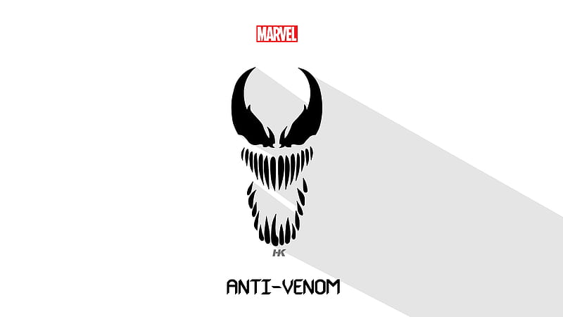 Anti Venom, marvel, poster, vector, HD wallpaper