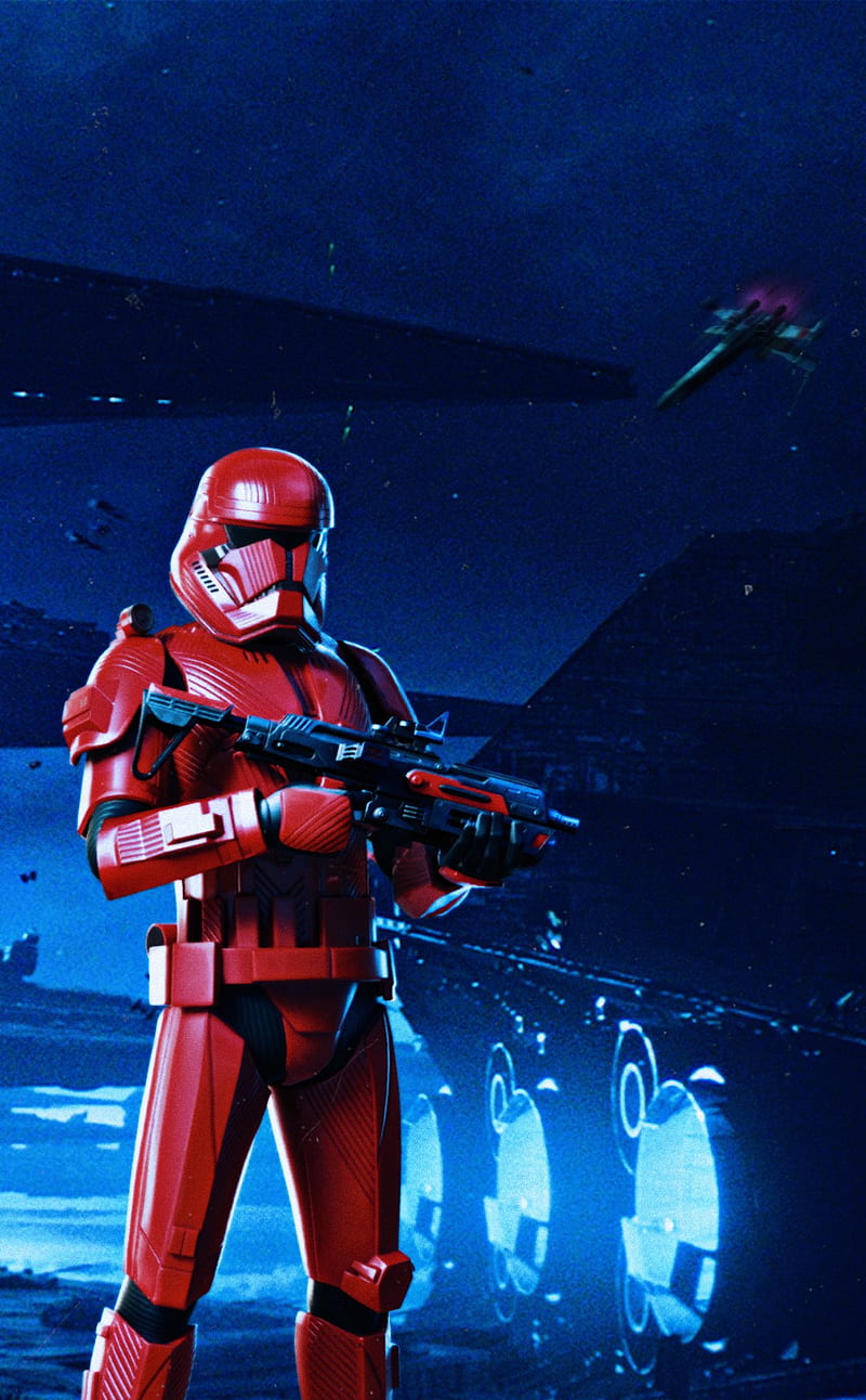 Sith trooper , armor, evil, exogal, red, sith, spaceship, star destroyer, starwars, trooper, x wing, HD phone wallpaper