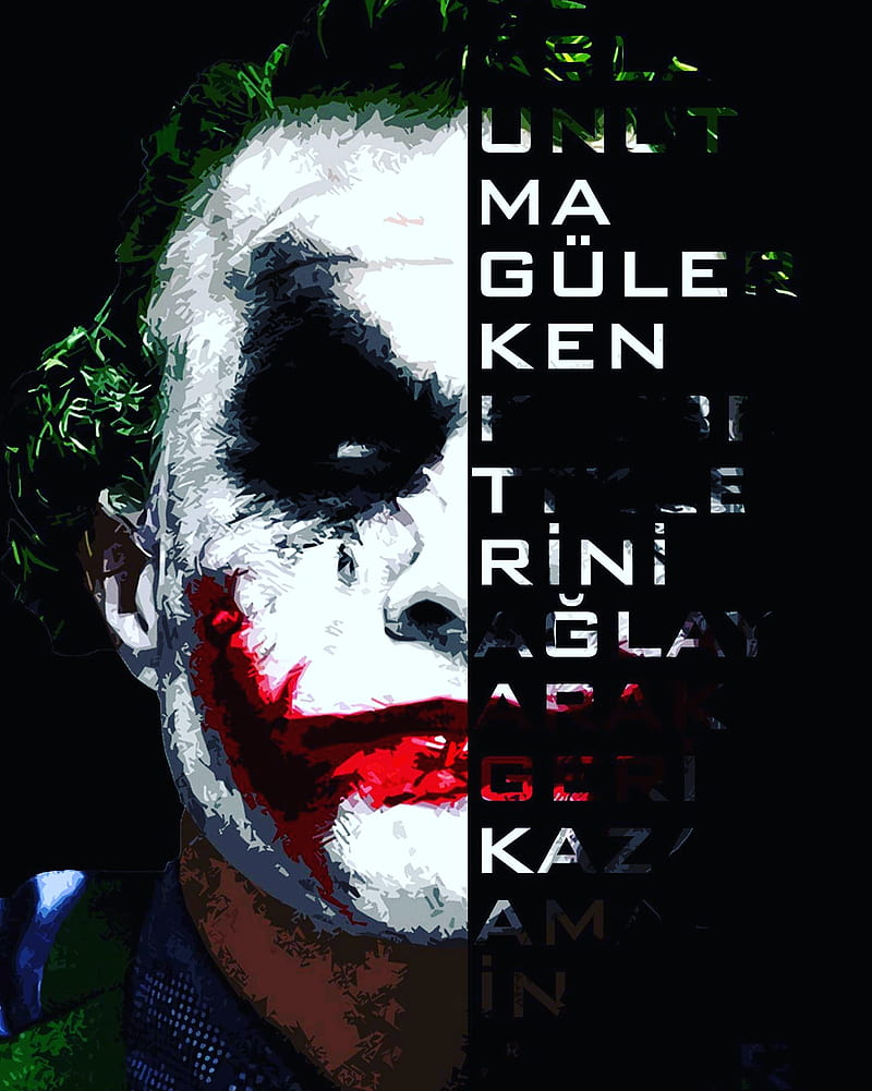 Joker, green, kara, kill, rap, smile, sovalye, HD phone wallpaper ...