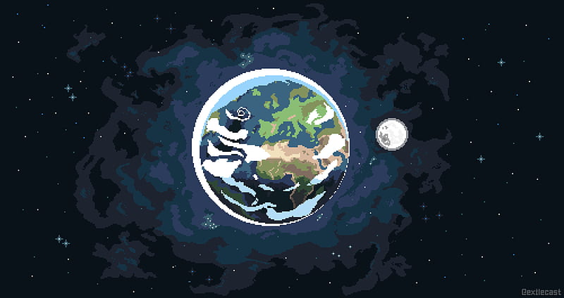 Earth Day Pixel Art, HD wallpaper