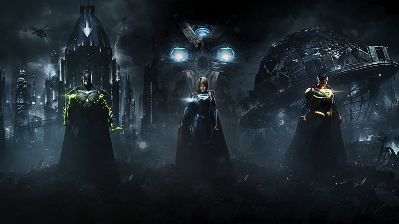 Injustice 2, 2017 Batman, Superman, Supergirl, HD wallpaper