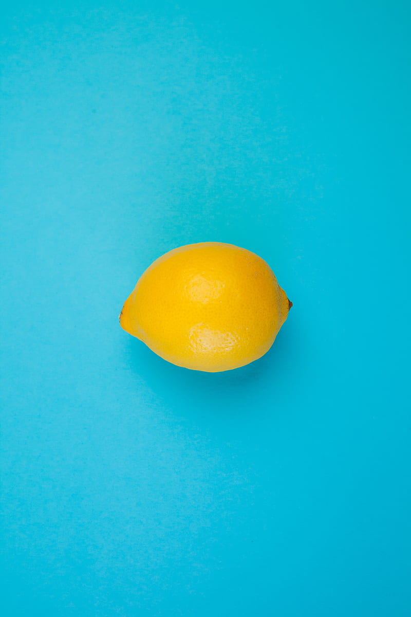 Citrus, lemon, yellow, color, blue, funny, sun, mango, HD phone wallpaper