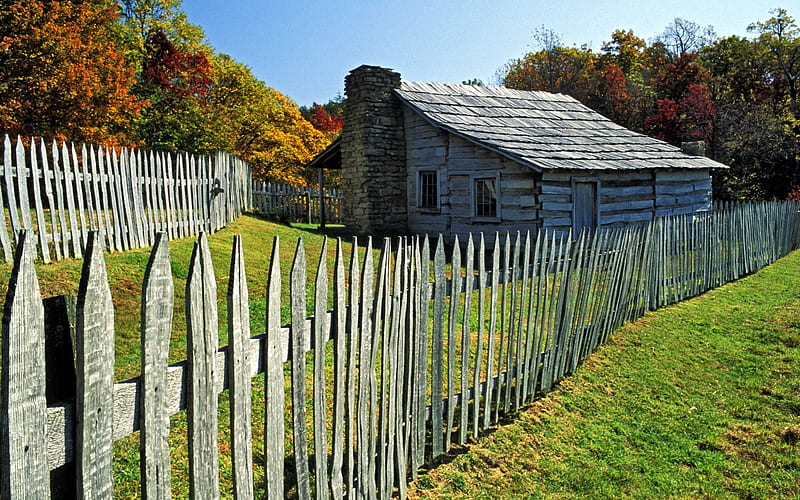 Kentucky-Cumberland Pass State Historic Park farmhouse, HD wallpaper