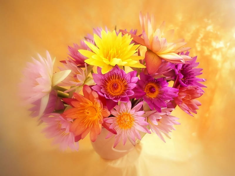 Ester flowers. jpg, colorful, vase, boquet, flowers easter, HD wallpaper