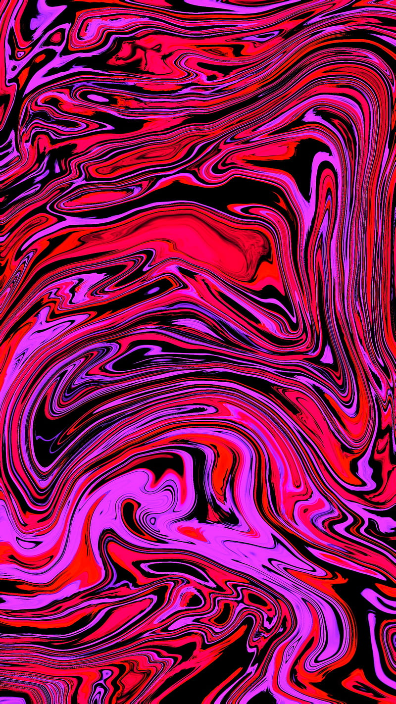 red and purple, abstract, fluid liquid, pattern, texture, water, watercolor, wave, HD phone wallpaper