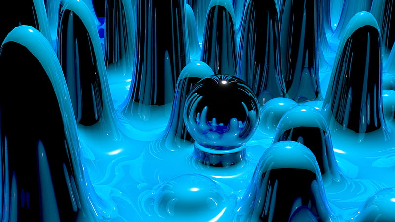 3d Cgi Digital Art Reflection Sphere Abstract Hd Wallpaper Peakpx