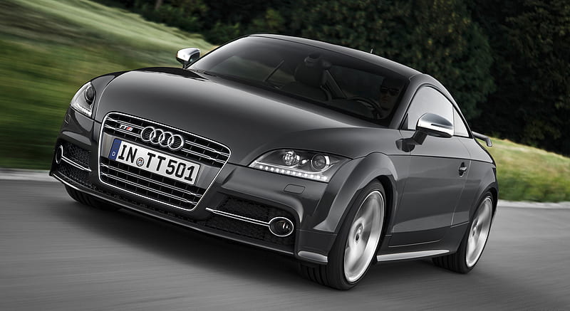 2013 Audi TTS Coupe Competition in Nimbus Grey - Front , car, HD wallpaper