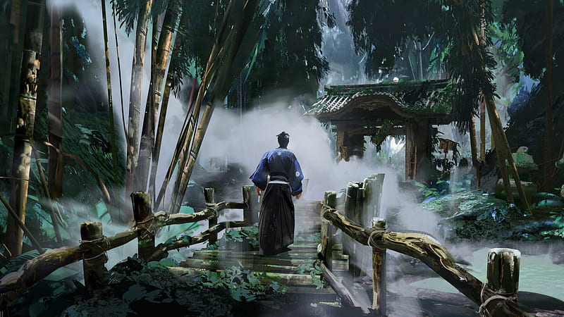 Jin Sakai Samurai Games Ghost of Tsushima, HD wallpaper