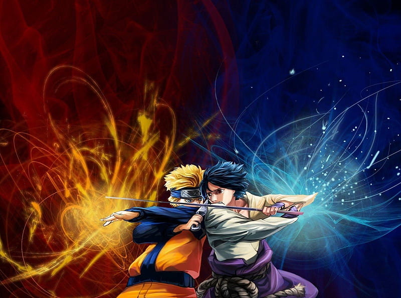 DESENHO - Naruto e Sasuke.