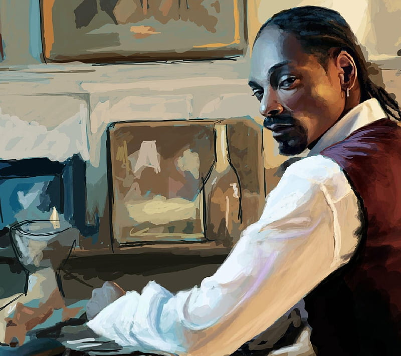 Snoop Dogg-Artwork, artwork, music, snoopdogg, HD wallpaper