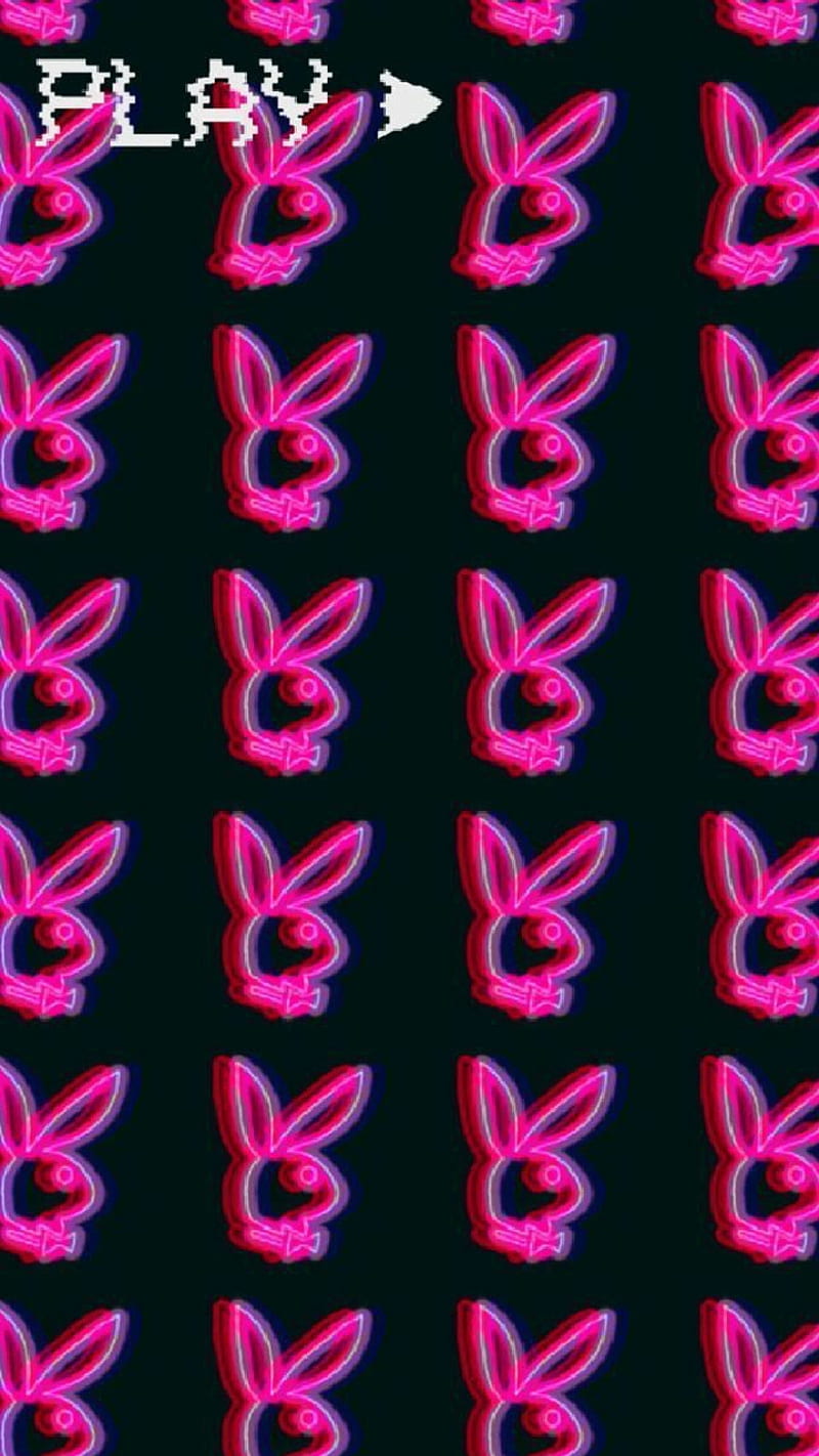 Playboy, aesthetic, bunny, pink, HD phone wallpaper