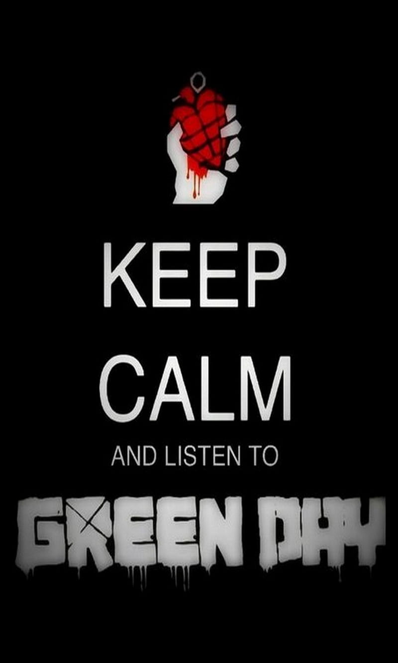 Green Day, band, keep calm, listen, HD phone wallpaper