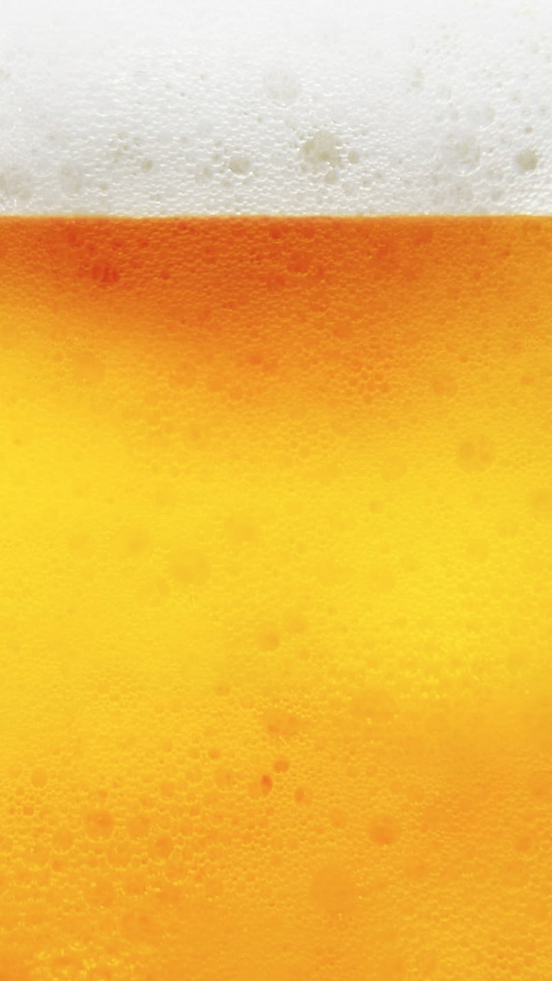 Beer Liquid, abstract, fun, funny, gold, orange, white, yellow, HD phone wallpaper