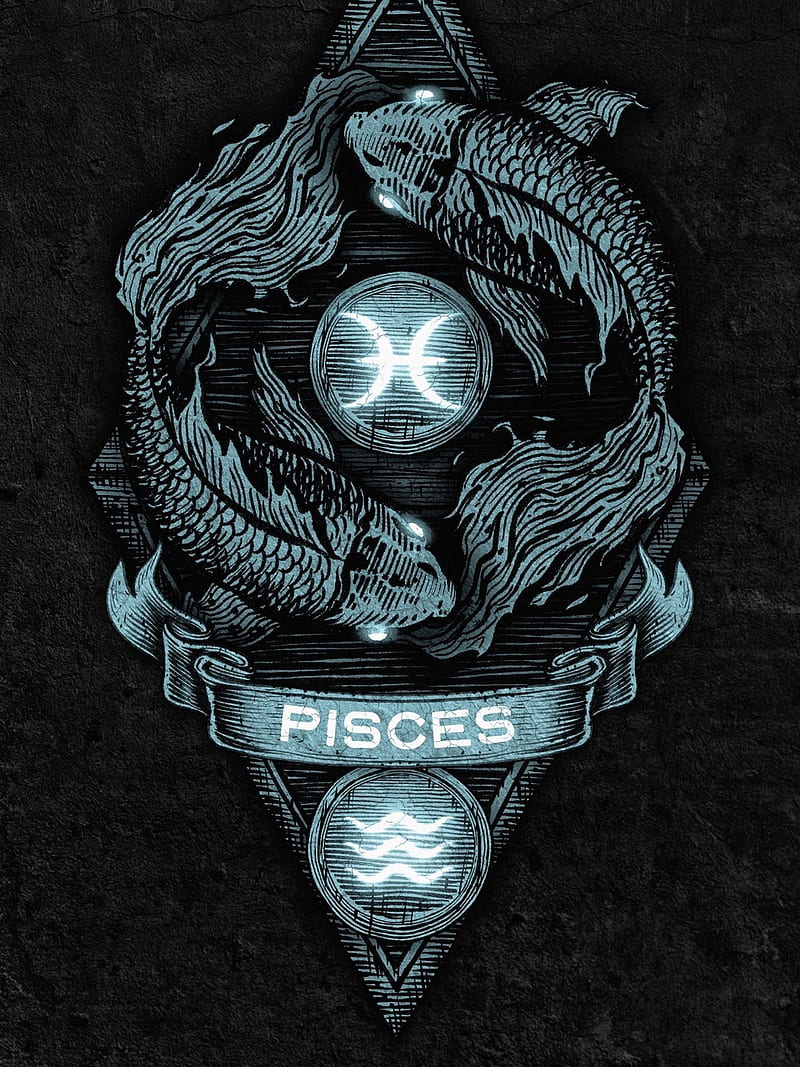 Pisces Wallpaper Lockscreen  Tatuaggi con ispirazione Segno dei pesci  Segni zodiacali