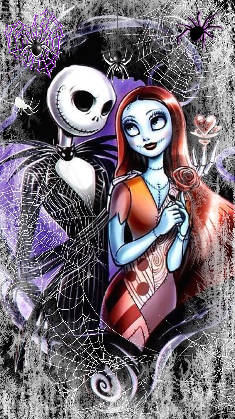 Download Be unique and show your love for the classic holiday traditions  with this Nightmare Before Christmas Phone Wallpaper  Wallpaperscom