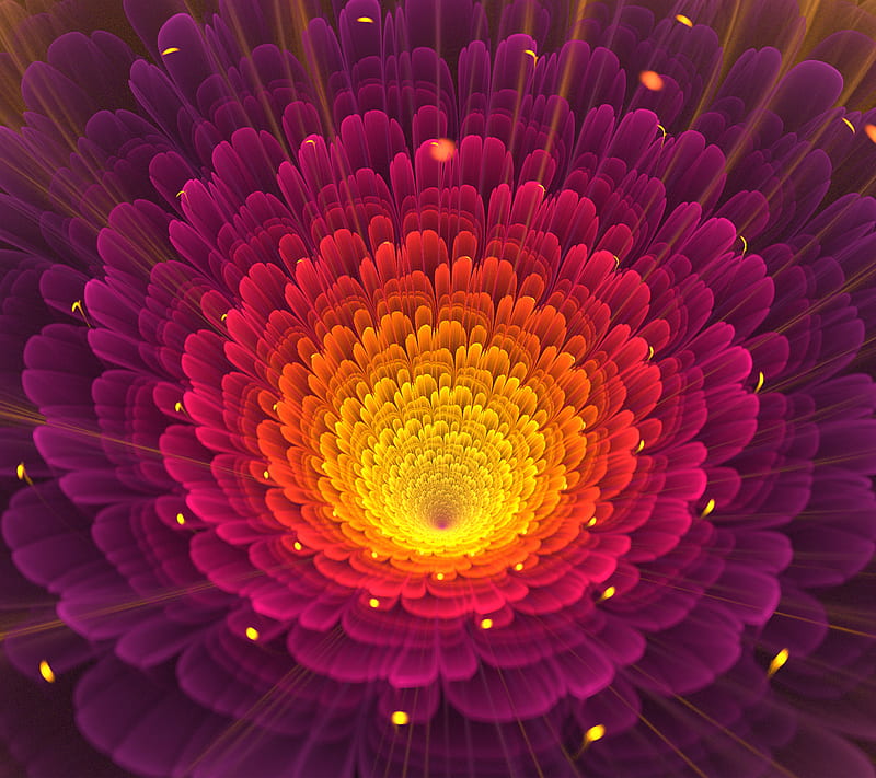 Abstract Flower, 3d, graphics, HD wallpaper