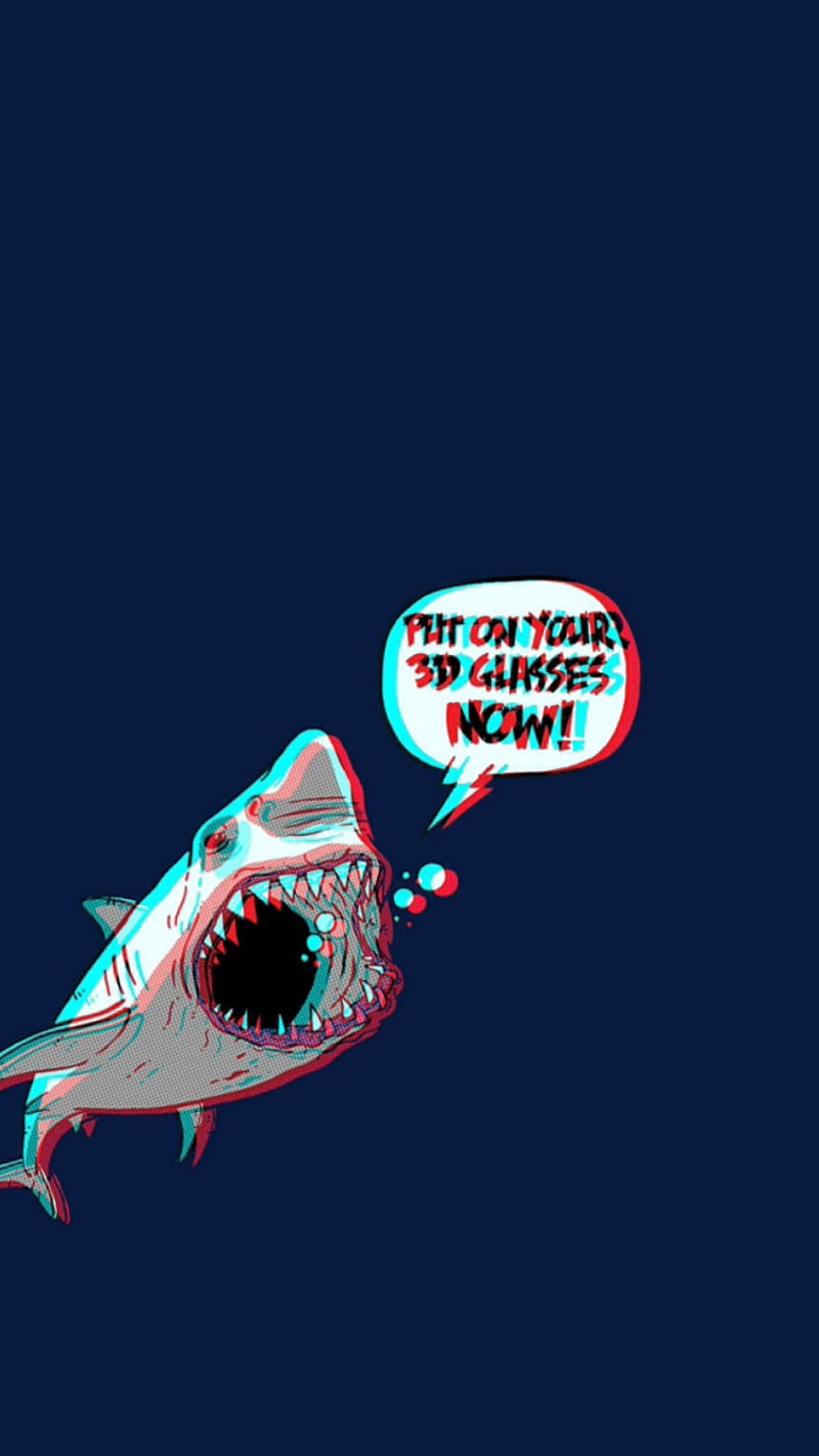 3D Shark, hesr, hger, HD phone wallpaper