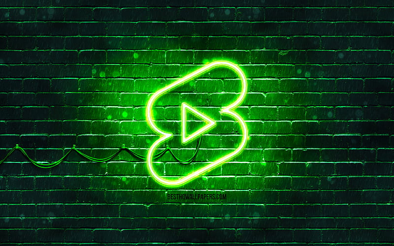 Hd Youtube Shorts Green Logo Wallpapers Peakpx