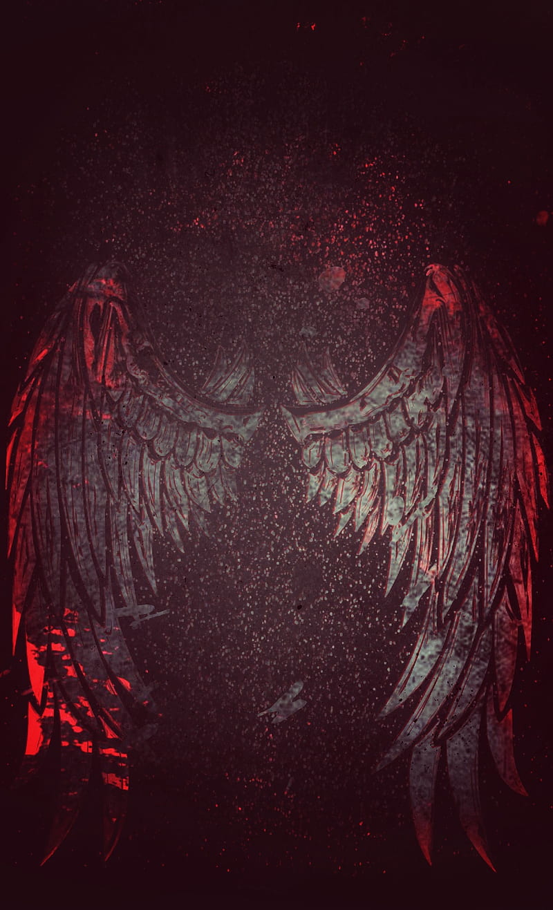 Wings, black, blood, red, wing, HD phone wallpaper | Peakpx