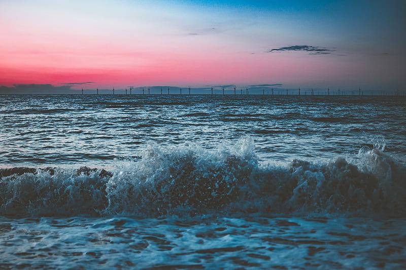 Scenic Of Beach During Dawn, HD wallpaper