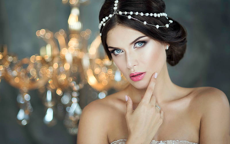 Beautiful Charming Bride Makeup, HD wallpaper
