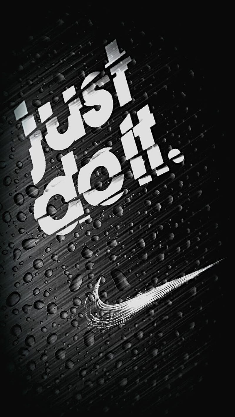 Just do it, amoled, black, logo, nike, HD phone wallpaper | Peakpx