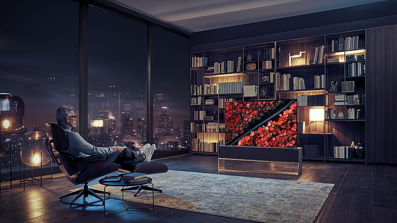 LG Signature OLED TV R, CES 2020, HD wallpaper