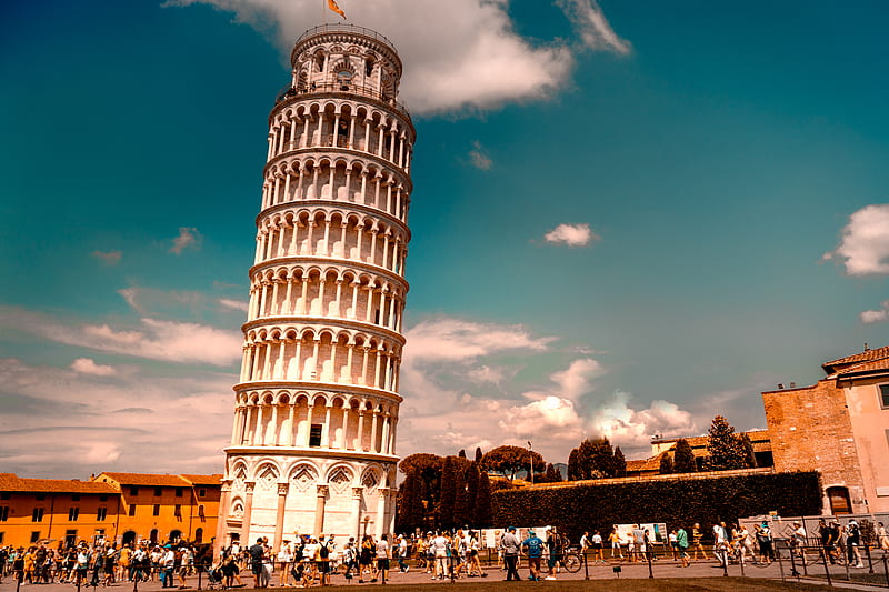 Leaning Tower of Pisa, Rome, HD wallpaper