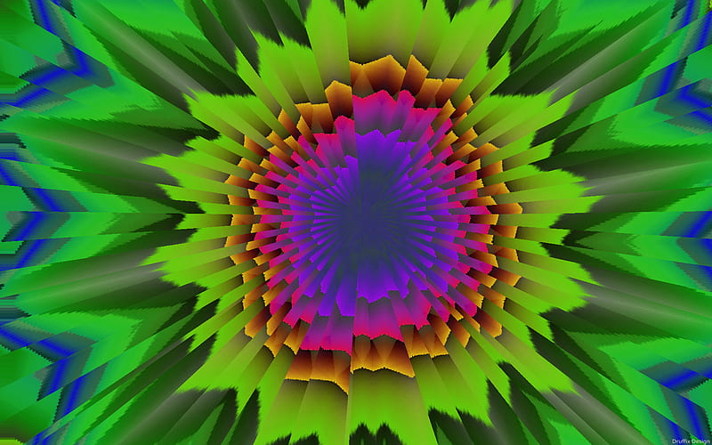 Optical Confusion (5), art, vibes, , minds, druffix design, colors, waves, abstract, psycho, mindteaser, optical confusion, illusion, flower power, chaos, confusion, HD wallpaper