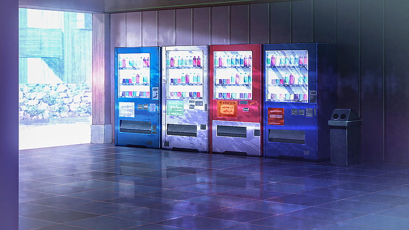 Anime, Jujutsu Kaisen, Scenery, Vending Machine, HD wallpaper
