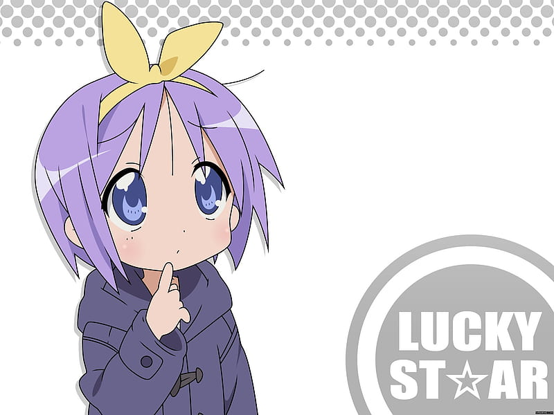 Lucky~star, cute, lucky star, jacket, tsukasa, HD wallpaper