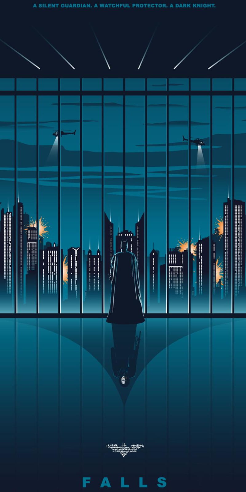 TDK poster by Rico , batman, dc, the dark knight, HD phone wallpaper