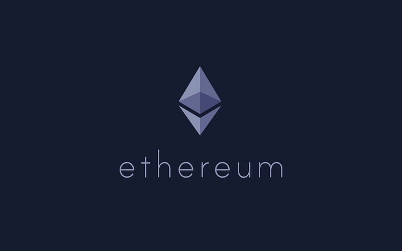 Ethereum, logo, block, platform, emblem, modern technologies, HD wallpaper