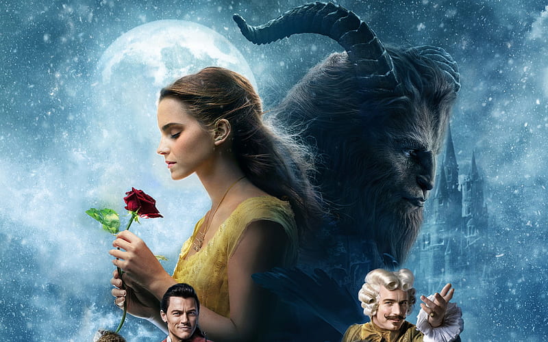 2017 beauty and the beast-2017 Movie, HD wallpaper