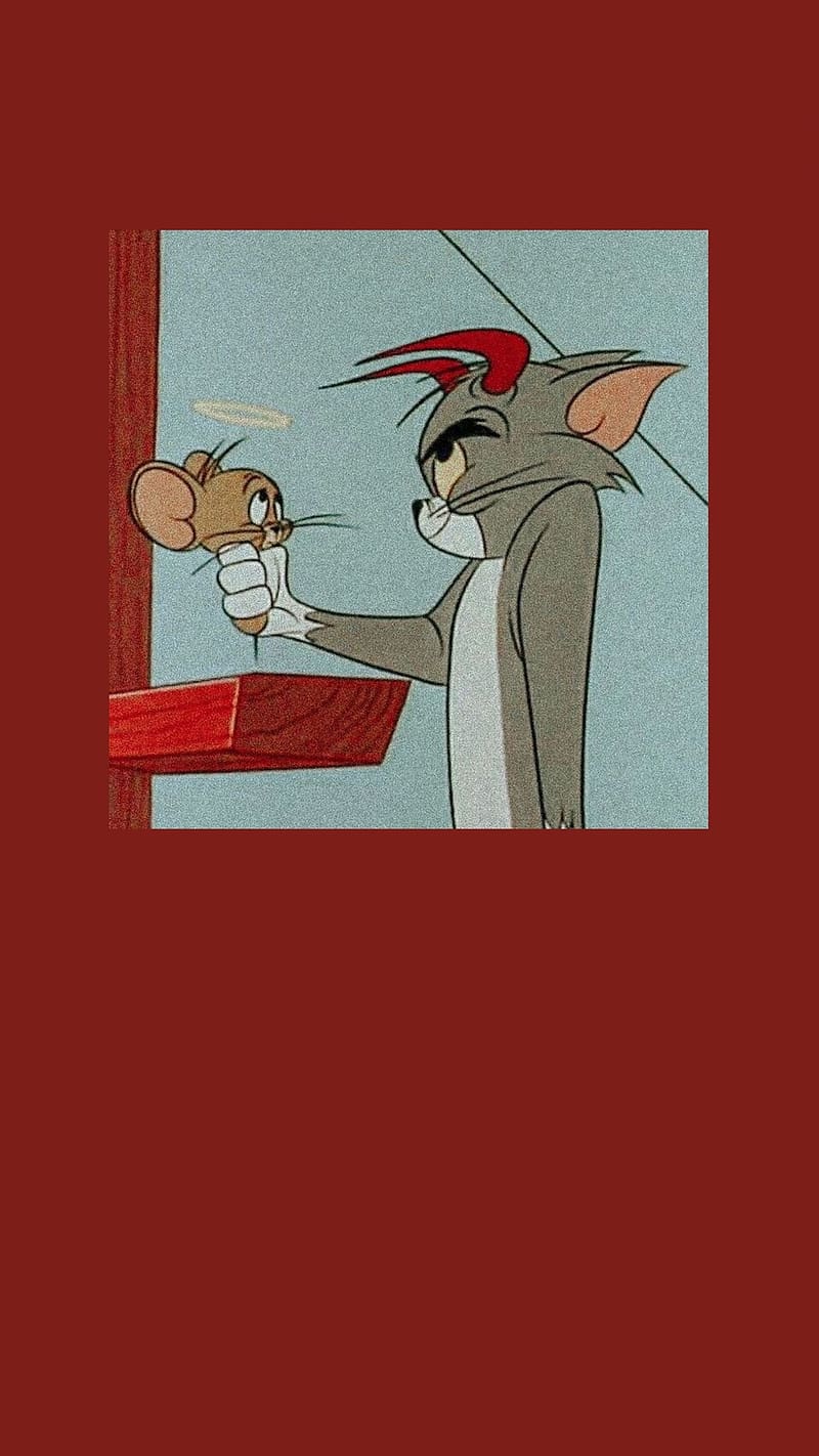 Tom And Jerry Cartoon, Angel And Devil, animated, HD phone wallpaper