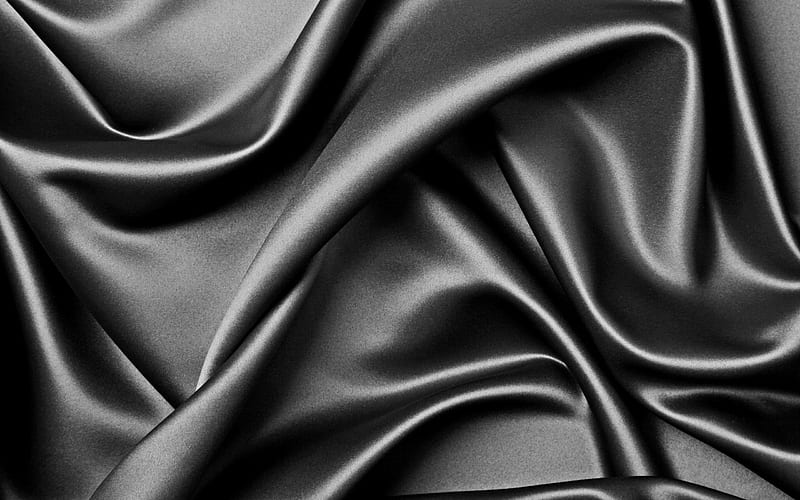 gray silk, gray fabric texture, silk, gray backgrounds, satin, fabric textures, gray satin, silk textures, HD wallpaper
