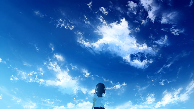 Anime, Girl, Sky, Summer, HD wallpaper | Peakpx