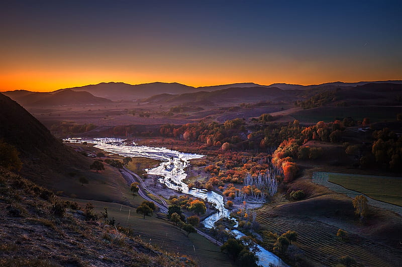 Beautiful Valley River, HD wallpaper