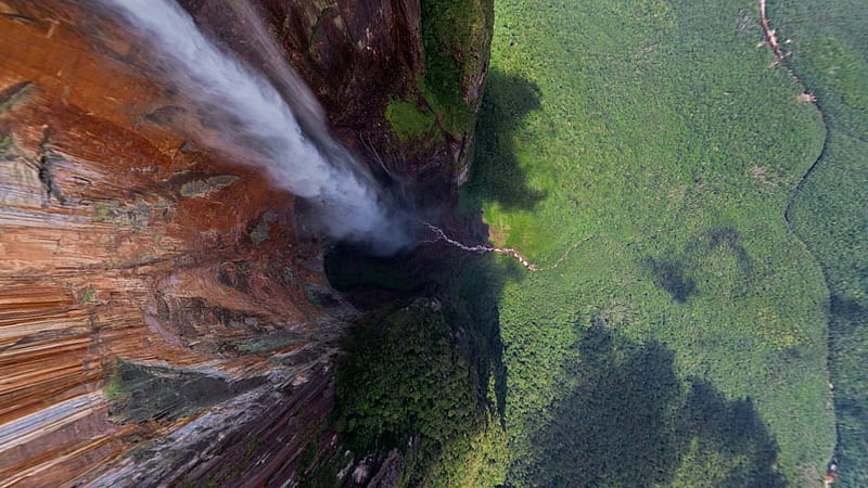 Venezuela highest waterfall, VENEZUELA, ANGEL FALLS, WATERFALLS, HIGHEST, HD wallpaper