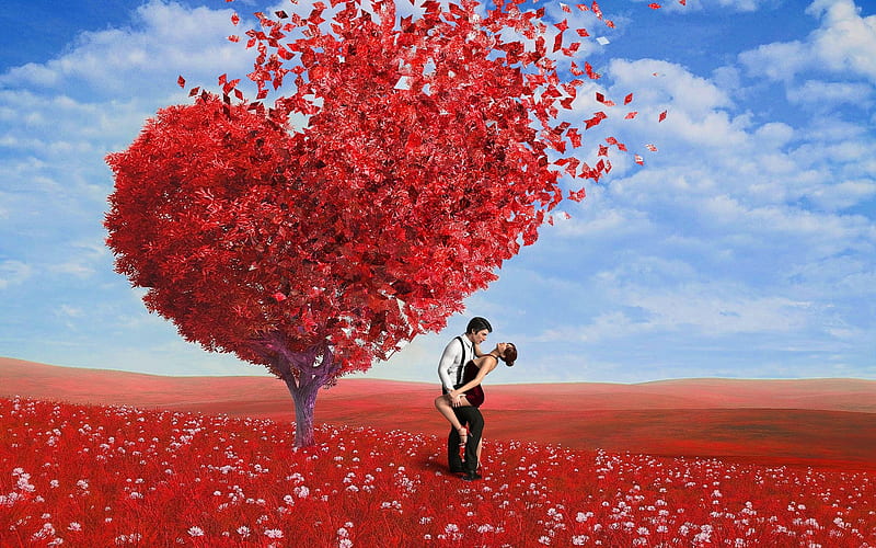 ️, Happy, Red, Love, Romantic, Grooms, HD wallpaper