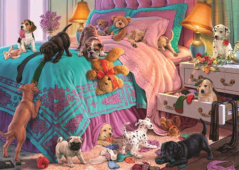 https://w0.peakpx.com/wallpaper/1007/435/HD-wallpaper-mischievous-puppies-pretty-art-retro-puppies-fantasy-digital-painting-vintage-bed.jpg