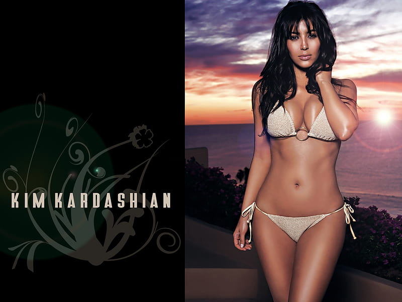 Kim Kardashian, tv personality, model, sexy, women, bikini, socialite, actress, reality tv, hot, playboy, girls, HD wallpaper