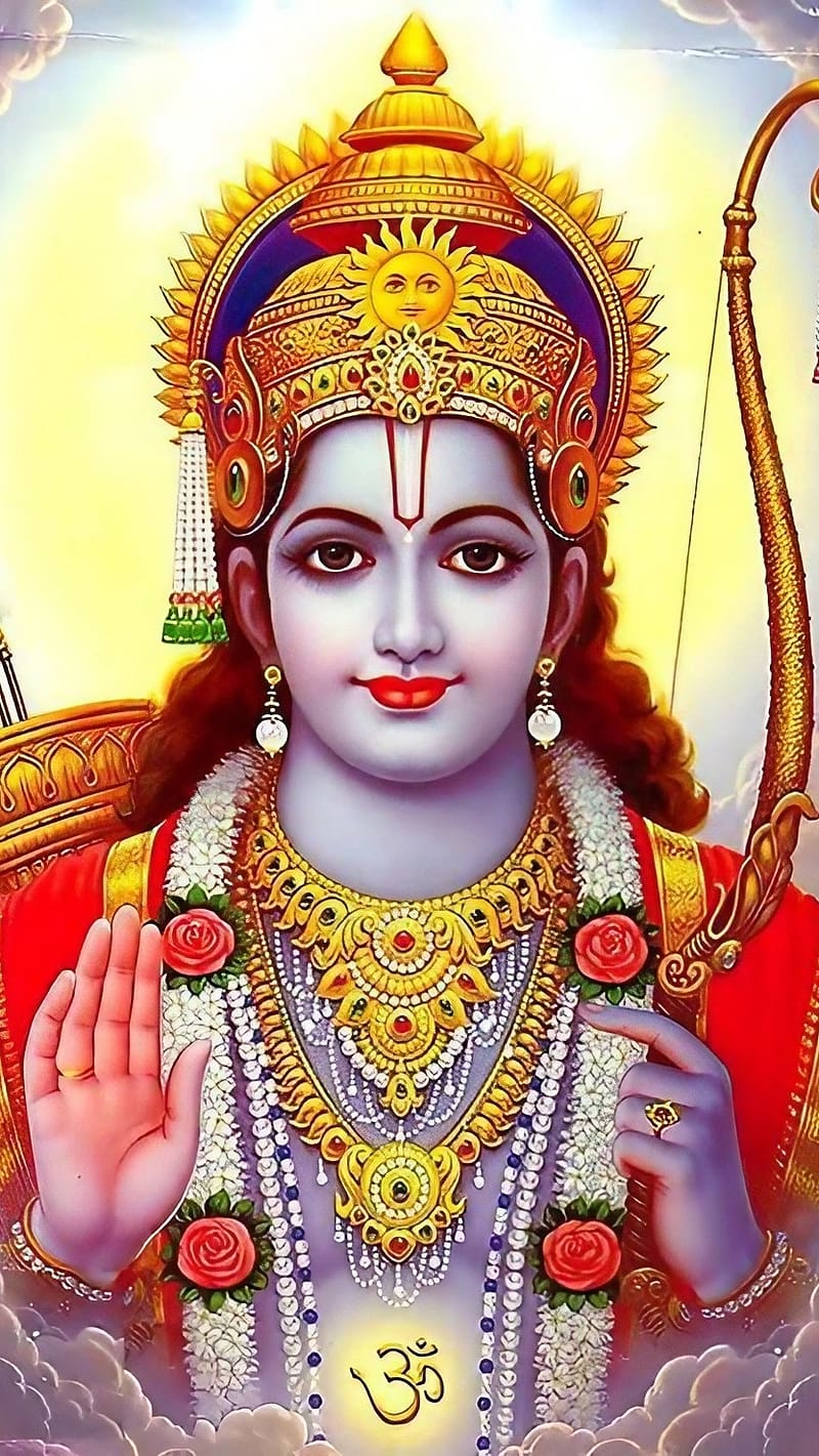 Shree Ram , Lord Rama Face, god, bhakti, HD phone wallpaper