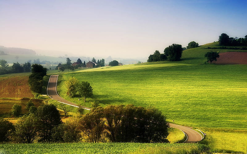 rural landscape-The magnificent natural scenery, HD wallpaper