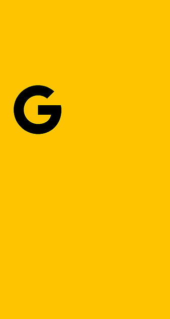 Google Pixel, 929 logo, minimal, simple, theme, xl, yellow, HD phone wallpaper