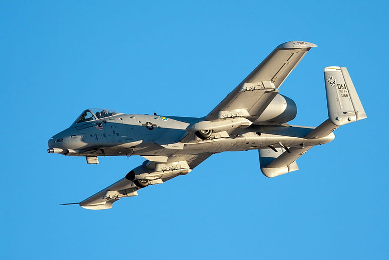 A-10 Thunderbolt, jet, warthog, blue, air, HD wallpaper